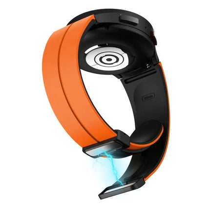 Dual Color Silicone Band Magnetic Buckle For Galaxy Watch 6
