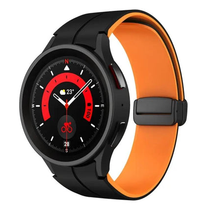 Dual Color Silicone Band Magnetic Buckle For Galaxy Watch 6
