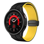 For Samsung Galaxy Watch 6 / 6 Classic / Black+Yellow