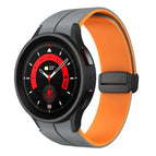 For Samsung Galaxy Watch 6 / 6 Classic / Grey+Orange