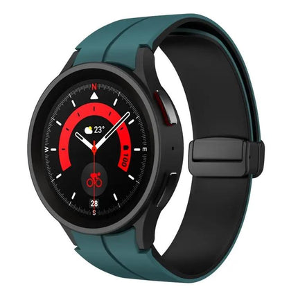 Dual Color Silicone Band Magnetic Buckle For Galaxy Watch 6