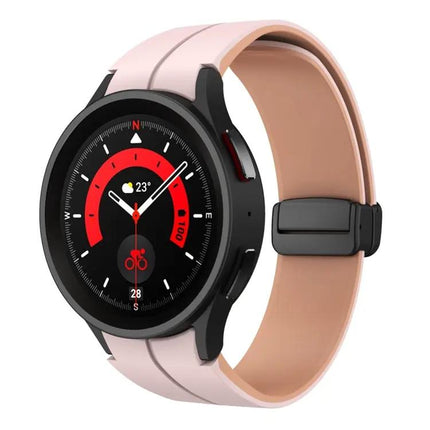 Dual Color Silicone Band Magnetic Buckle For Galaxy Watch 6