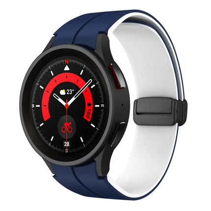 Dual Color Silicone Band Magnetic Buckle For Galaxy Watch 6