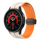 For Samsung Galaxy Watch 6 / 6 Classic / Starlight+Orange