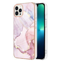 Marble-Inspired Electroplated Dual-Sided Shockproof TPU Phone Case