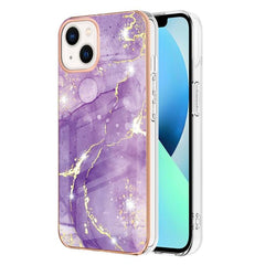 Marble-Inspired Electroplated Dual-Sided Shockproof TPU Phone Case