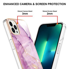 Funda para teléfono a prueba de golpes de TPU IMD de doble cara con diseño de mármol galvanizado