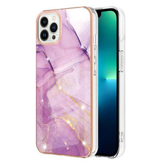 Marble-Inspired Electroplated Dual-Sided Shockproof TPU Phone Case