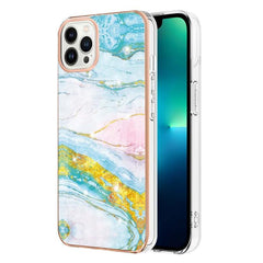 Marble-Inspired Electroplated Dual-Sided Shockproof TPU Phone Case