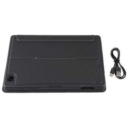 Bluetooth Keyboard Leather Case for Samsung Galaxy Tab S6 Lite 10.4 with Backlight - black folio case with keyboard and USB charging cable