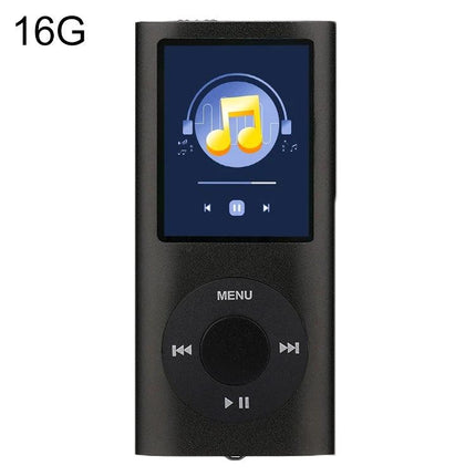 Portable MP4 Player with 1.8-Inch Screen for Music Playback - black 1.8-inch TFT music player with 16GB TF support, play/pause and navigation wheel