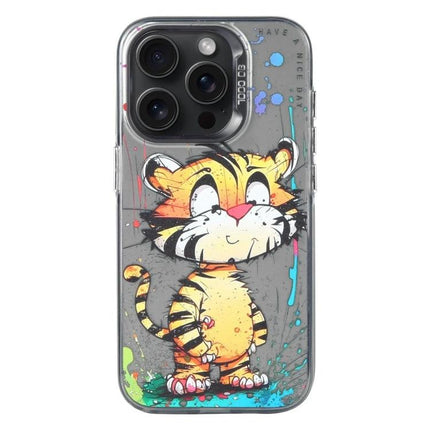Animal Pattern Phone Case for Everyday Style and Protection featuring vibrant oil-painting tiger cartoon on slim protective shell