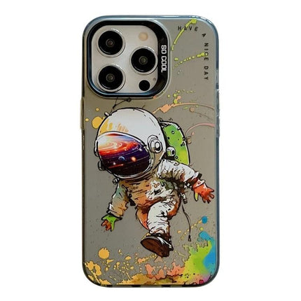 Animal Pattern Phone Case for Everyday Style and Protection - slim durable oil painting astronaut design, everyday protection and easy access