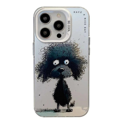 Animal Pattern Phone Case for Everyday Style and Protection - slim durable oil painting-inspired poodle design clear protective phone case