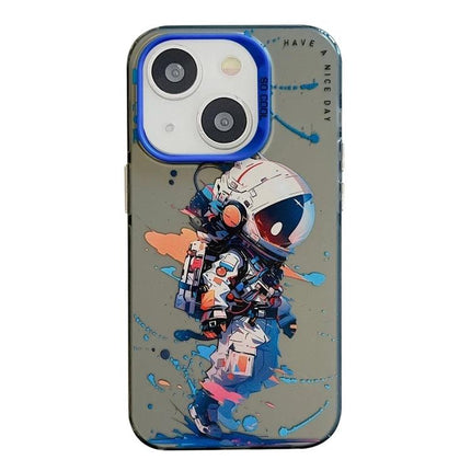 Animal Pattern Phone Case For Everyday iPhone Protection — astronaut design slim TPU PC case, durable everyday protection, full-button and camera access