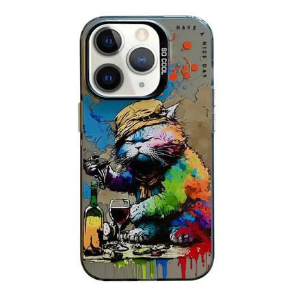 Animal Oil Painting Phone Case For Iphone 11 Pro Max