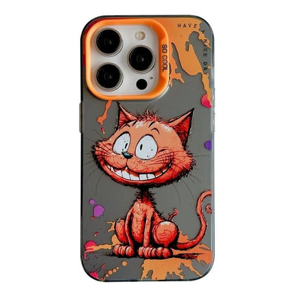 Phone Case With Animal Patterns For Everyday Protection – TPU PC cat design, durable scratch-resistant everyday phone cover