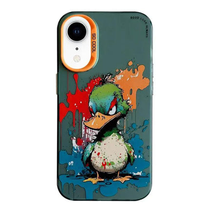Animal Oil Painting Phone Case For Iphone XR With TPU