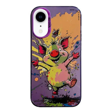 Animal Oil Painting Phone Case For Iphone XR With TPU