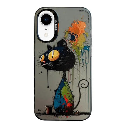 Animal Oil Painting Phone Case For Iphone XR With TPU