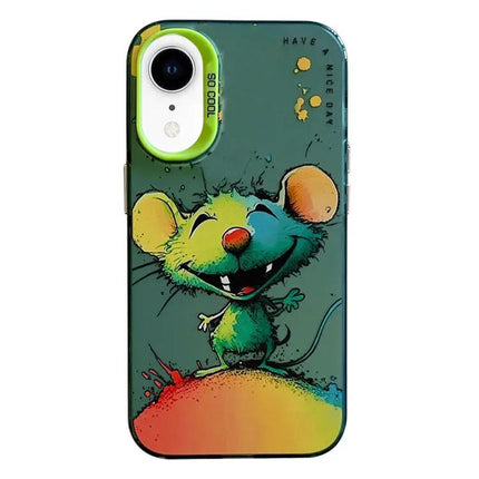Animal Oil Painting Phone Case For Iphone XR With TPU