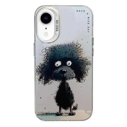 Animal Oil Painting Phone Case For Iphone XR With TPU