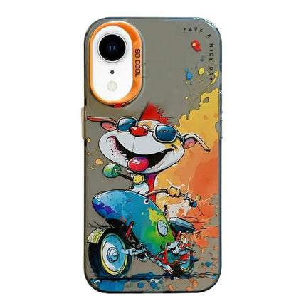 Animal Oil Painting Phone Case For Iphone XR With TPU