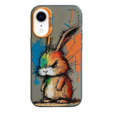 Animal Oil Painting Phone Case For Iphone XR With TPU