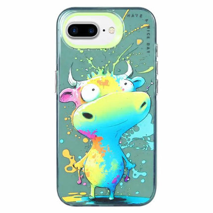 Animal Oil Painting Phone Case For iPhone 7 Plus 8 Plus