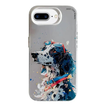 Animal Oil Painting Phone Case For iPhone 7 Plus 8 Plus