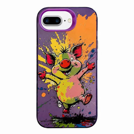Animal Oil Painting Phone Case For iPhone 7 Plus 8 Plus