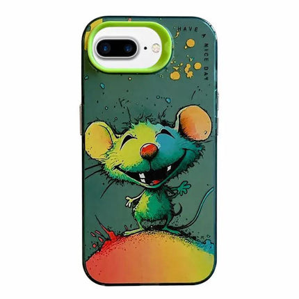 Animal Oil Painting Phone Case For iPhone 7 Plus 8 Plus