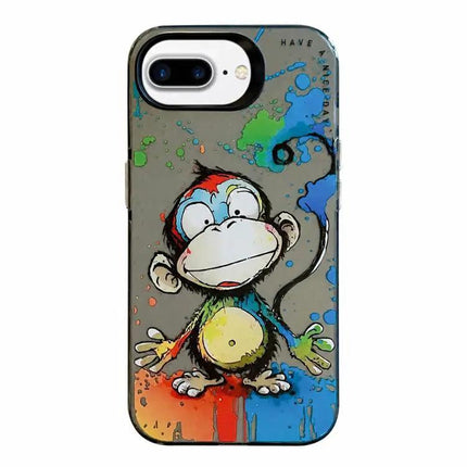 Animal Oil Painting Phone Case For iPhone 7 Plus 8 Plus