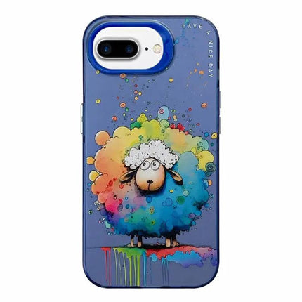 Animal Oil Painting Phone Case For iPhone 7 Plus 8 Plus