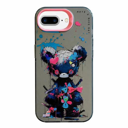 Animal Oil Painting Phone Case For iPhone 7 Plus 8 Plus