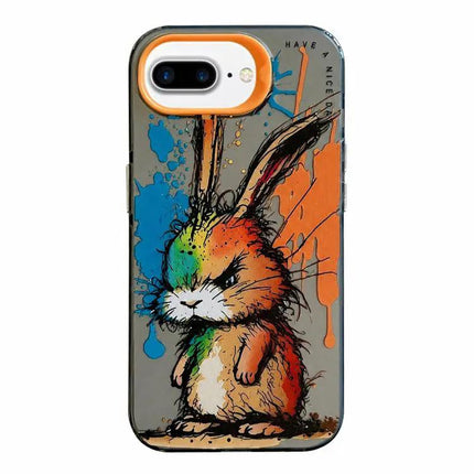 Animal Oil Painting Phone Case For iPhone 7 Plus 8 Plus
