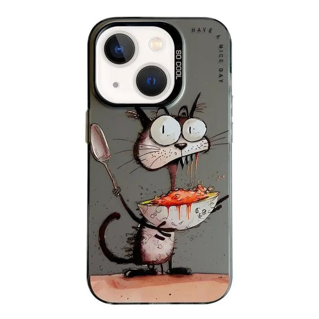 Animal Oil Painting Phone Case For IPhone 11 Pro Cute