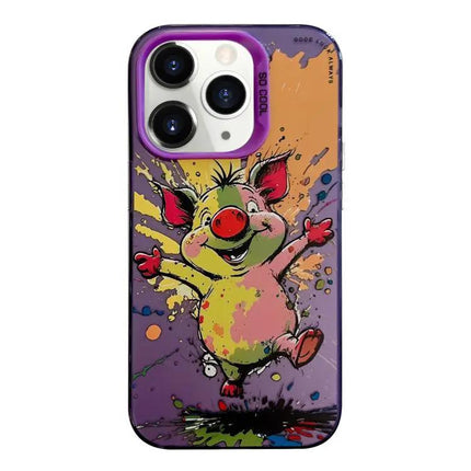 Animal Oil Painting Phone Case For IPhone 11 Pro Cute