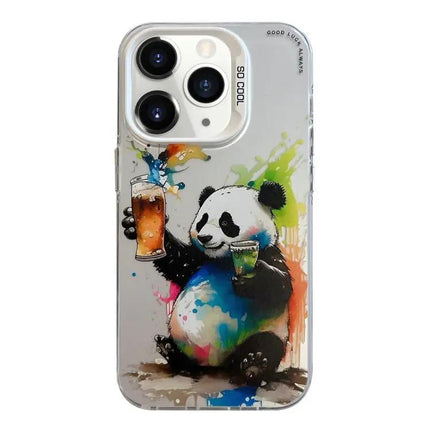 Animal Oil Painting Phone Case For IPhone 11 Pro Cute
