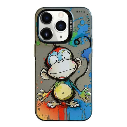 Animal Oil Painting Phone Case For IPhone 11 Pro Cute