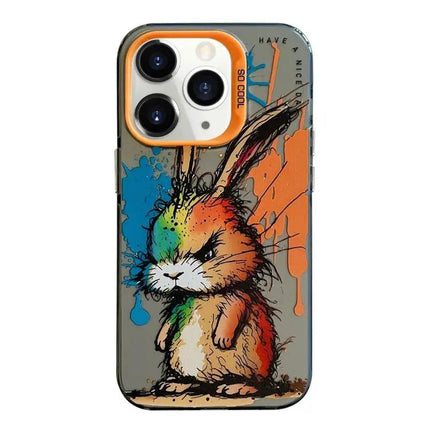 Animal Oil Painting Phone Case For IPhone 11 Pro Cute
