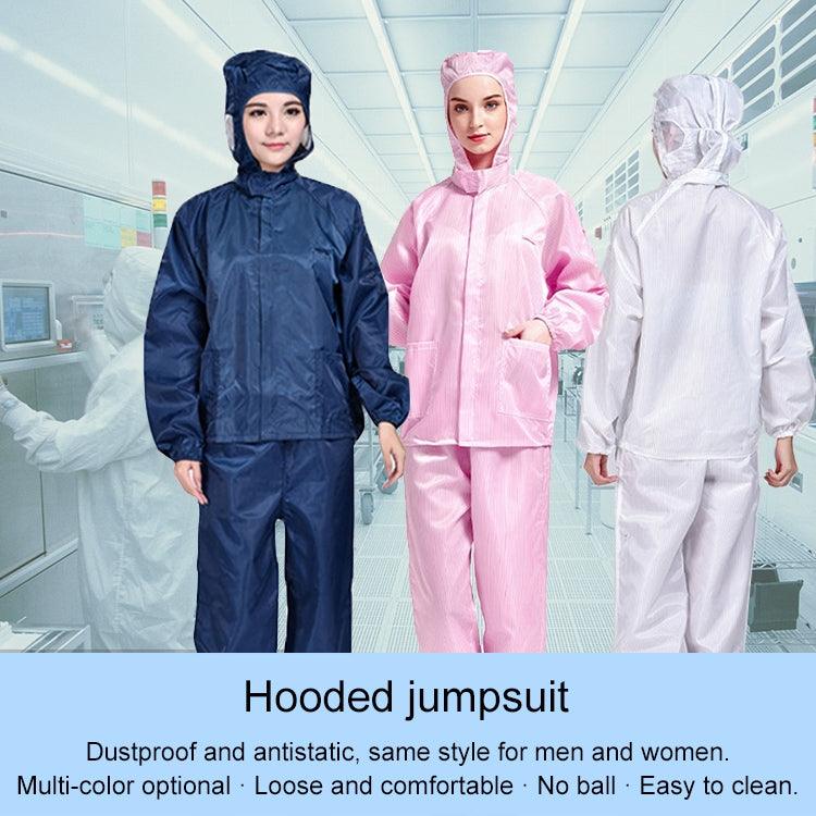 Antistatic Protective Work Suit with Hooded Design for Dust-Free Environments