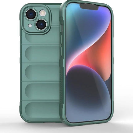 Magic Shield Case For iPhone Everyday Protection For Daily Life And Handling For Casual Use - green TPU protective iPhone 15 case, slim everyday cover