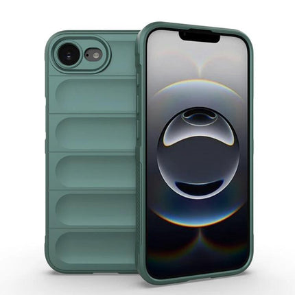 Essential Phone Case for iPhone 17 Pro Max Everyday Protection slim green TPU case showing front and textured back protecting against scratches and impacts