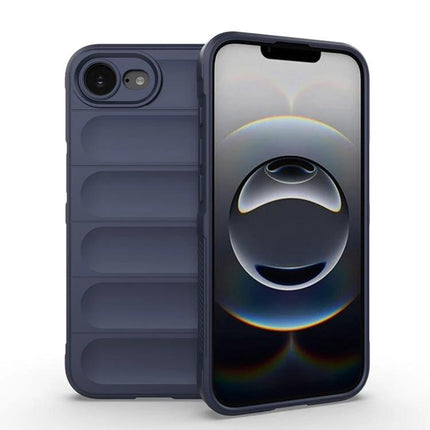 Essential Phone Case for iPhone 17 Pro Max Everyday Protection slim navy TPU case showing front screen and textured back
