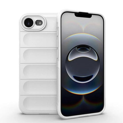Essential Phone Case for iPhone 17 Pro Max Everyday Protection slim white TPU case showing front and back with precise fit and raised camera protection