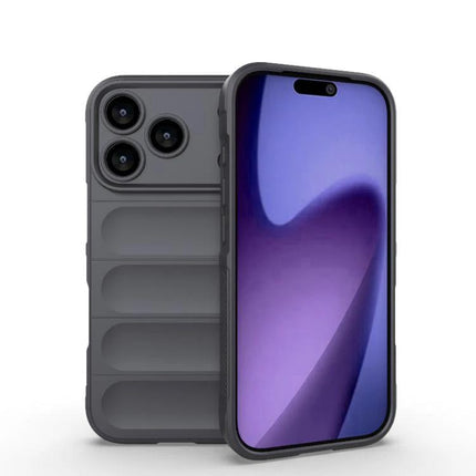 Magic Shield Protective Case for Everyday Phone Use - slim gray TPU case with soft interior, anti-scratch and impact protection