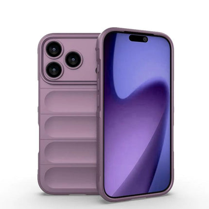 Magic Shield Protective Case for Everyday Phone Use in mauve TPU with soft interior, slim low‑bulk protection for commuting and desk work