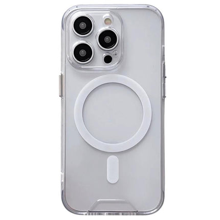 Protective Acrylic Case For iPhone Everyday Home Use clear acrylic TPU case with MagSafe ring, slim scratch-resistant home use protection