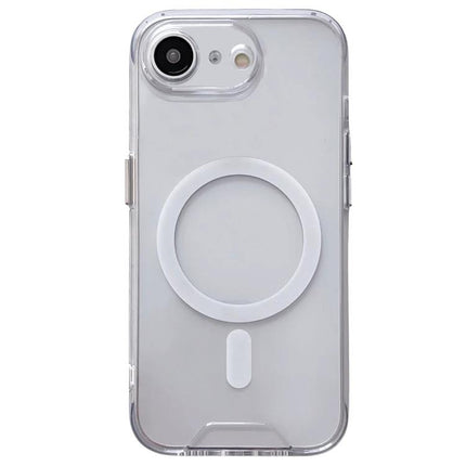 Alt Tag: Protective Acrylic Case For iPhone Everyday Home Use clear acrylic TPU case with MagSafe ring, slim scratch- and dust-resistant home use protector